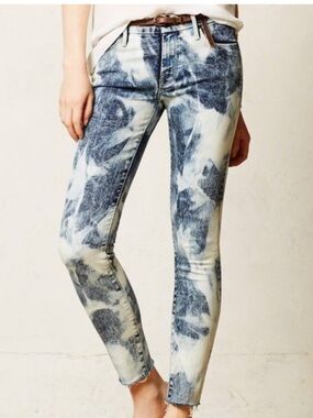 MOTHER “Looker Ankle Fray Dog Gone It” Denim Jeans size 31